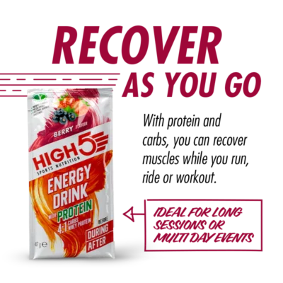 High 5 - Energy Drink with Protein 47G Sachet - Berry